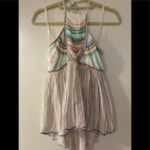 Floreat Anthropologie Halter Top Size 4